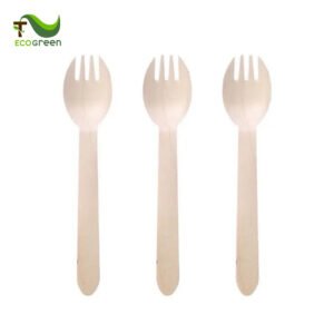 Dĩa gỗ tròn dùng 1 lần – 16cm