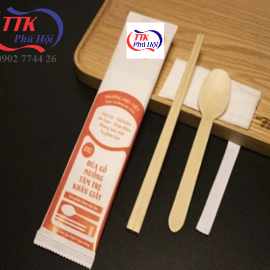 In bao bộ muỗng đũa tăm giấy - Ảnh 2