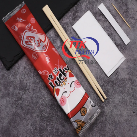 In túi combo muỗng đũa tăm giấy dùng 1 lần - Ảnh 4