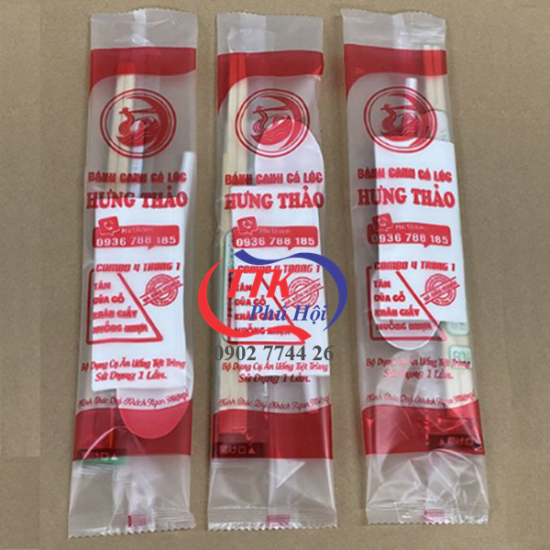 In vỏ combo muỗng đũa tăm giấy nhà hàng - Ảnh 8
