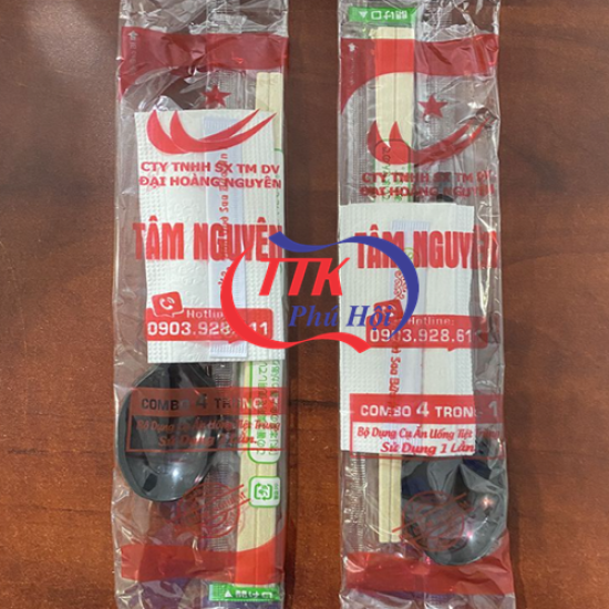 In vỏ combo muỗng đũa tăm giấy nhà hàng - Ảnh 7