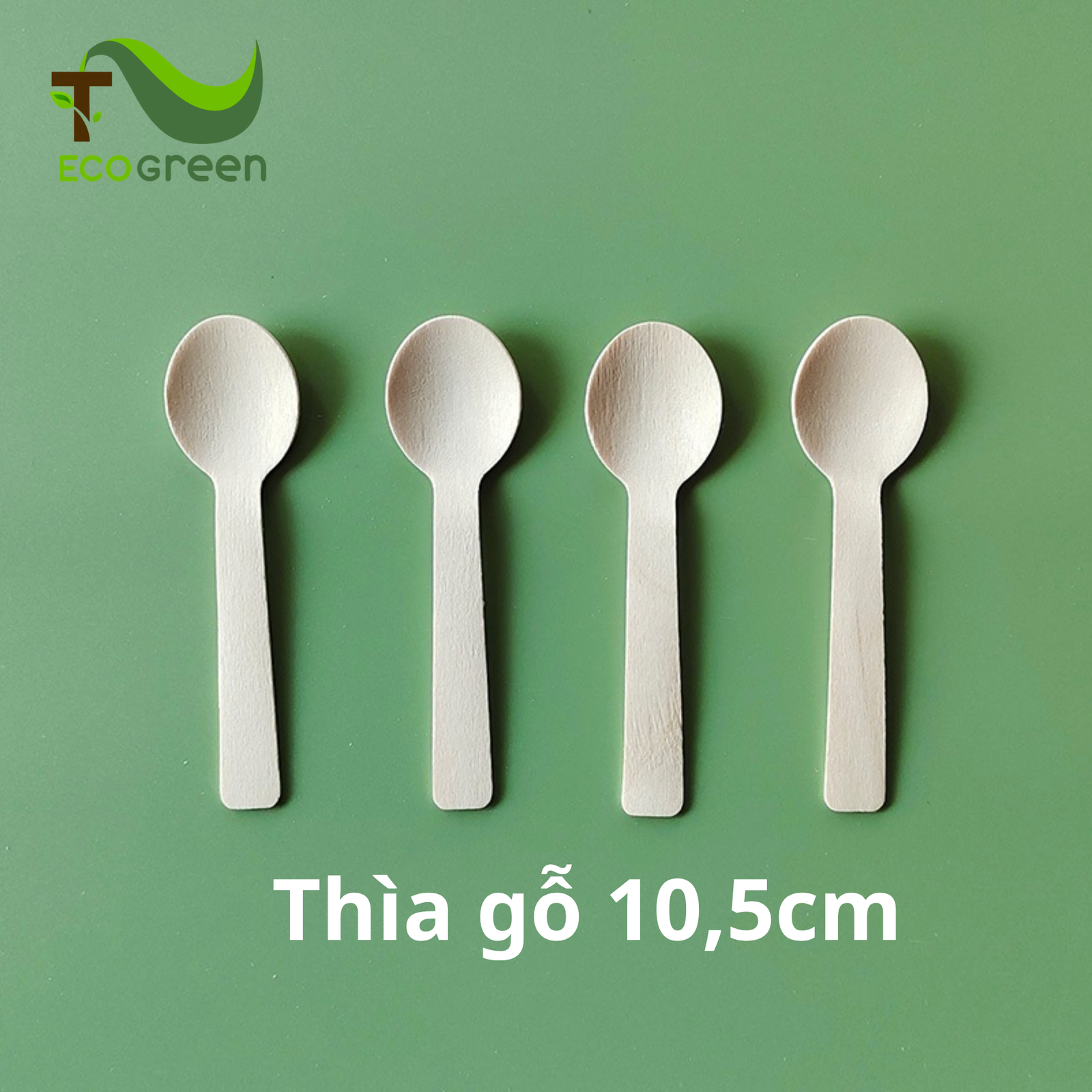 Muỗng gỗ dùng 1 lần – 10,5 cm - Ảnh 2